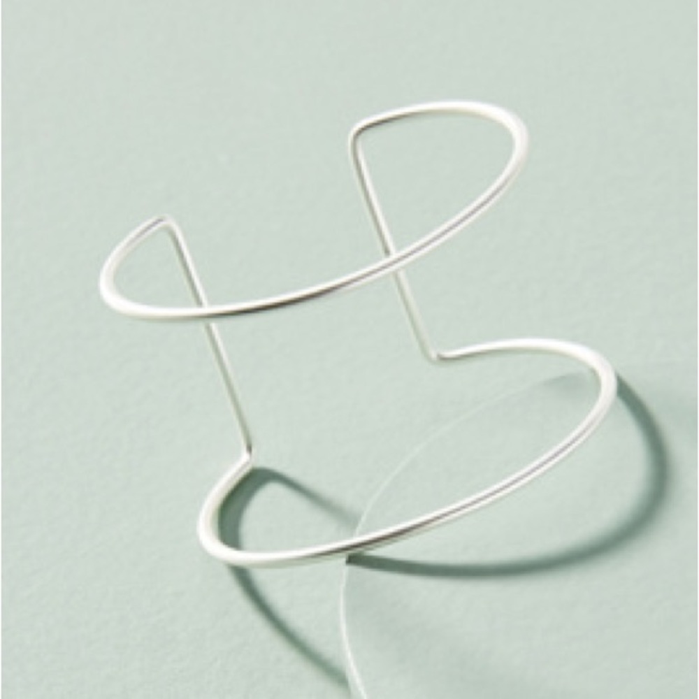 Anthropologie Silver Saylor Cuff Bracelet
